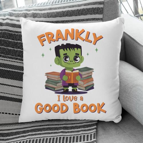 Cute Halloween Teacher Librarian Frankenstein Reading Books Pillowcase - Bookorys