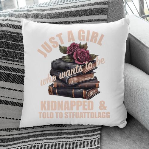 Dark Romance Women Told To STFUATTDLAGG Smutt Book Merch Premium Pillowcase - Bookorys