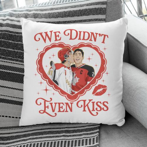 We Didn't Even Kiss Hockey Romance Book Pillowcase - Bookorys DE