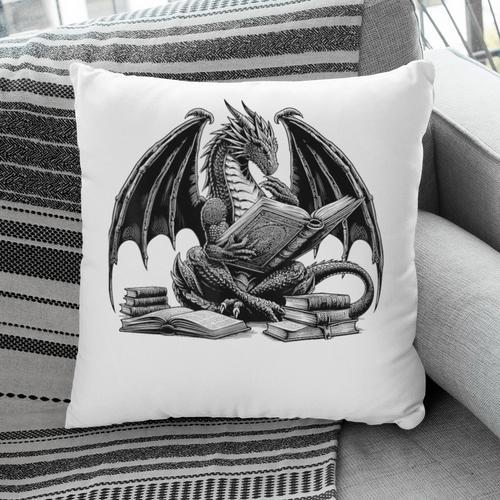 Dragon Reading Book Bookworm Books Dragon Learning Pillowcase - Bookorys UK
