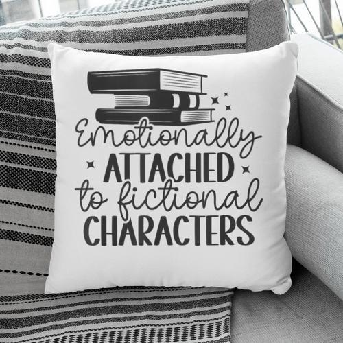 Emotionally Attached To Fictional Characters Banned Books Pillowcase - Bookorys