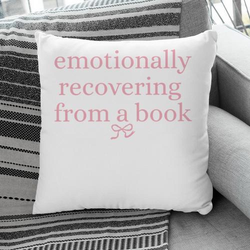 Emotionally Recovering From a Book Bookish Pillowcase - Bookorys AU