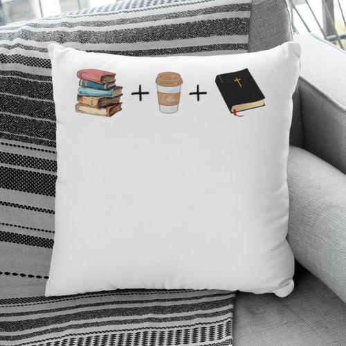 Everything a Girl Needs Books Coffee Jesus Pillowcase - Bookorys DE