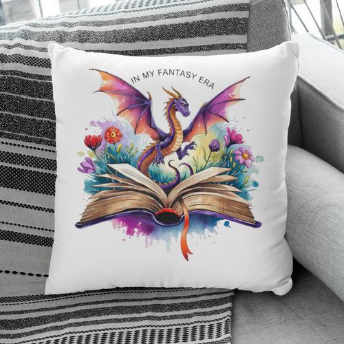 In My Fantasy Era Magic Dragon Book Pillowcase - Bookorys