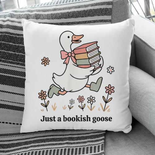 Goose With Books Cute Bookworm Reader Pillowcase - Bookorys DE