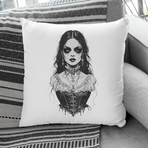 Gothic Goth Girl Woman Movie Book Art Pillowcase - Bookorys UK