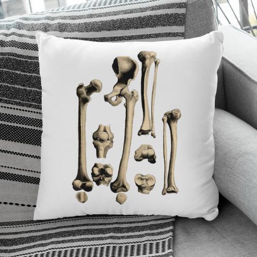 Hip And Leg Bones Book Print Vintage Human Bones Pillowcase - Bookorys DE