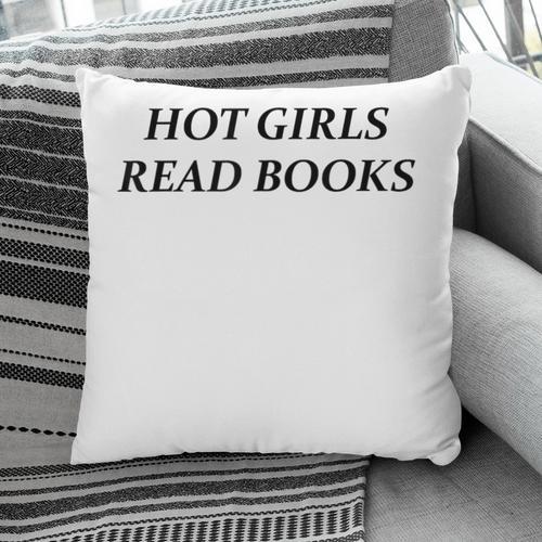 Hot Girls Read Books Confident Reading Bookworm Girl Pillowcase - Bookorys