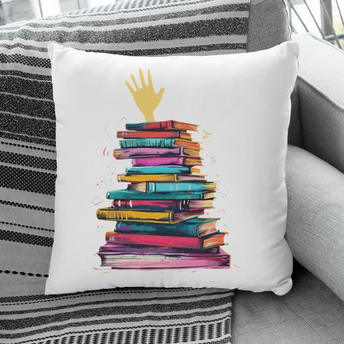 I'm OK Reading Books Library Bookworm Bookish Book Lover Pillowcase - Bookorys