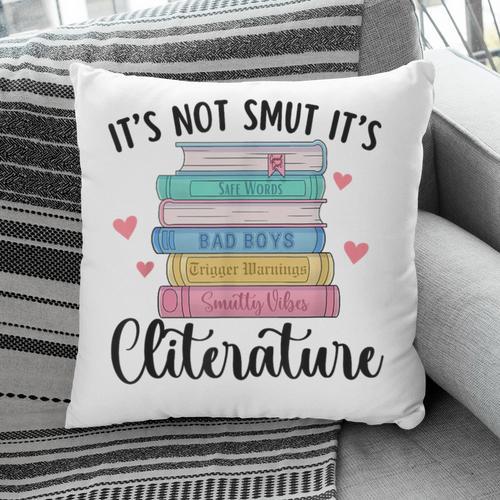 It's Not Smut It's Literature Dark Romance Smutt Book Lover Pillowcase - Bookorys CA