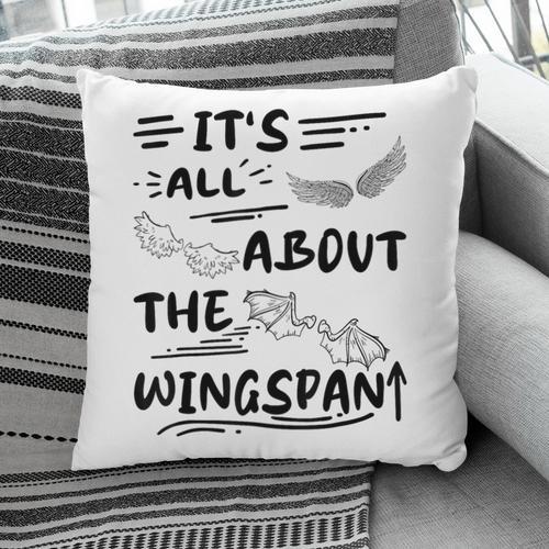 It's All About The Wingspan For Book Lover Pillowcase - Bookorys UK
