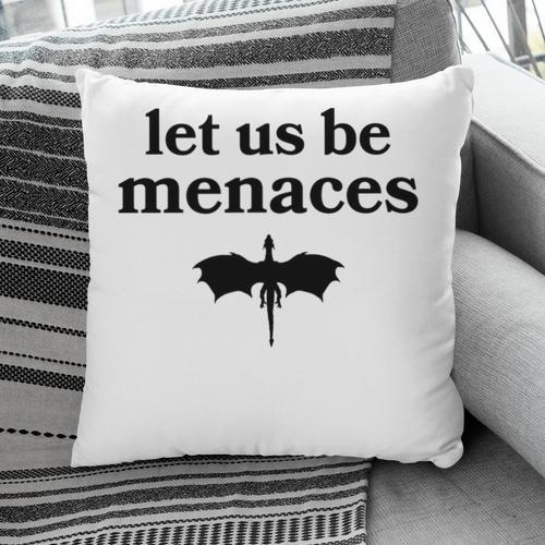 Let Us Be Menaces Dragon Book Lover Pillowcase - Bookorys DE