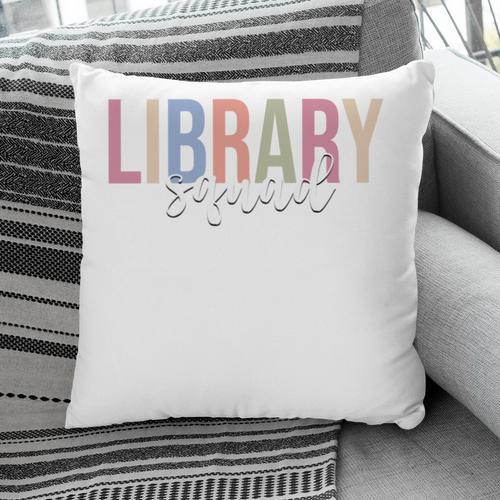 Library Squad Librarian Book Lover Bookworm Pillowcase - Bookorys DE
