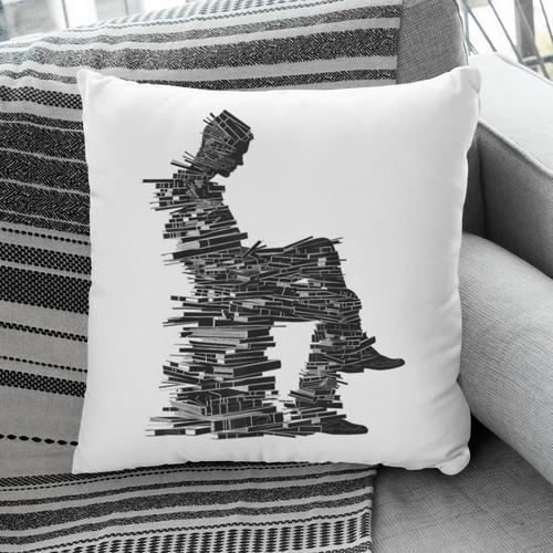 Men Pixel Art Geometric Book Human Drawing Graphic Men Pillowcase - Bookorys CA