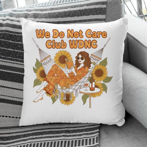 We Do Not Care Club WDNC Reading Book Boho Floral Pillowcase - Bookorys AU
