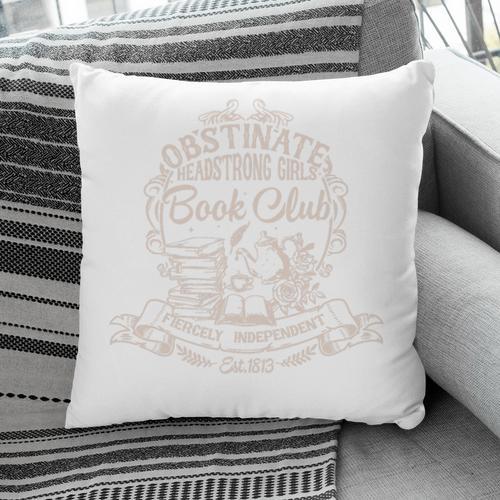 Obstinate Headstrong Girls Book Club Jane Austen Premium Tri-Blend Pillowcase - Bookorys UK