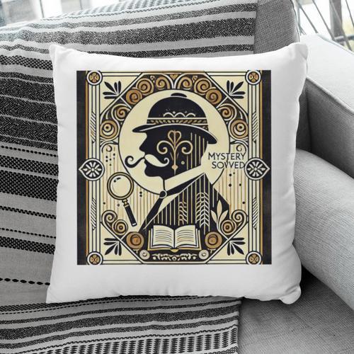 Poirot Mystery Books Vintage Detective Premium Tri-Blend Pillowcase - Bookorys