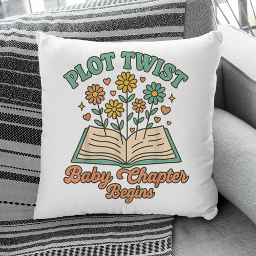 Pregnancy Announcement Book Lover Reveal Pregnant Pillowcase - Bookorys