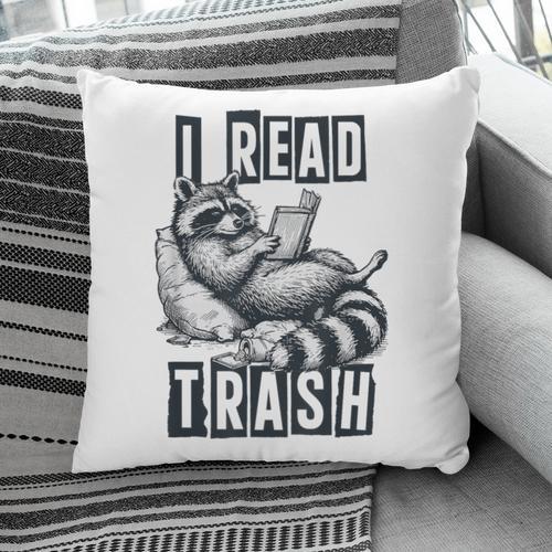 Racoon Reading Spicy Smutty Book Booktok I Read Trashy Books Pillowcase - Bookorys DE