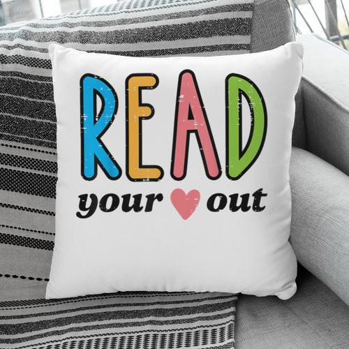 Read Your Heart Read Reading Librarian Book Across America Pillowcase - Bookorys