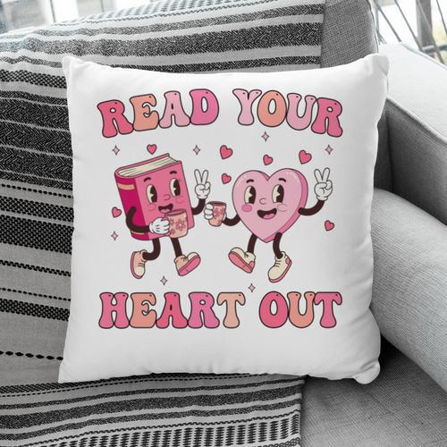Read Your Heart Out Teacher Valentine Book Pillowcase - Bookorys CA