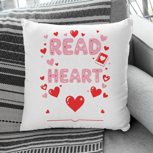 Read Your Heart Out Valentine Reading Book Lover Teacher Premium Tri-Blend Pillowcase - Bookorys DE