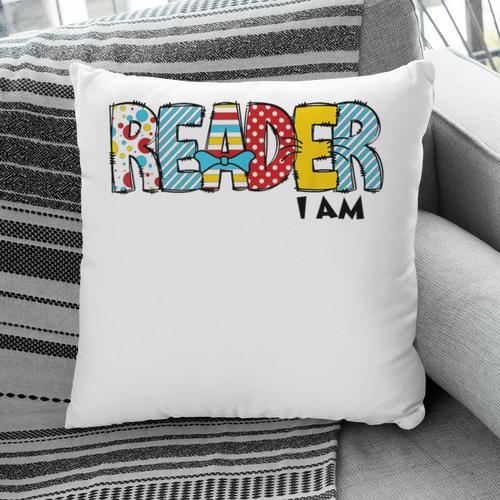 Reader I Am Bookworm Librarian I Heart Read Book Lover Pillowcase - Bookorys DE