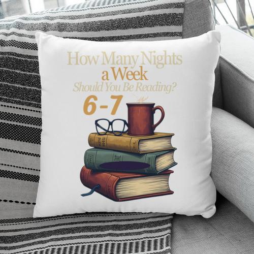 Reading 6 7 Nights Meme English Teacher Bookworm Books Pillowcase - Bookorys