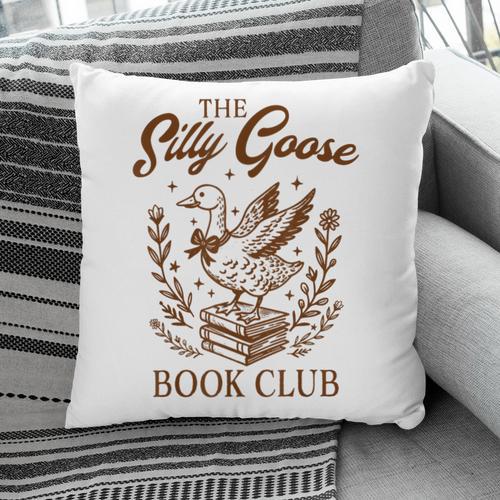 Reading Book Lover Bookish Librarian Silly Goose Book Club Pillowcase - Bookorys CA