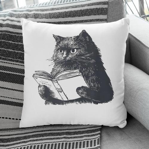 Reading Cat Cat Book Lover Pillowcase - Bookorys UK