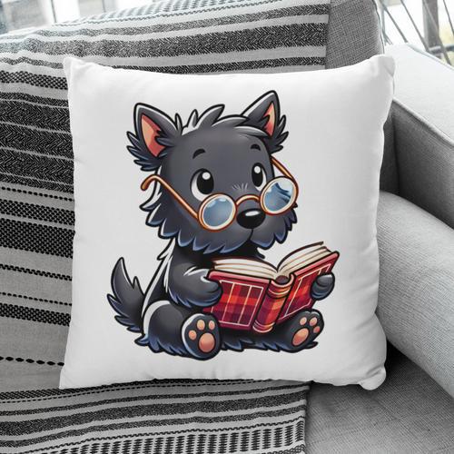 Scottish Terrier Reading a Book Dog Pillowcase - Bookorys DE
