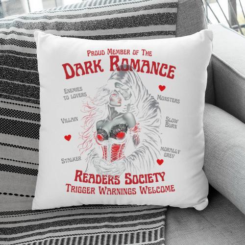 Trigger Warning Book Lover Dark Romance Smut Reader Pillowcase - Bookorys