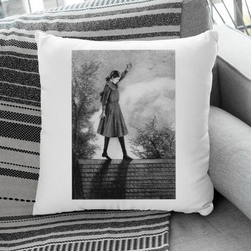 Vintage Anne Of Green Gables -Roof Scene From Book Premium Tri-Blend T-Shirt Pillowcase - Bookorys