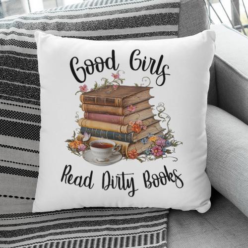 Vintage Fantasy Romance Lover Good Girls Read Dirty Books Pillowcase - Bookorys