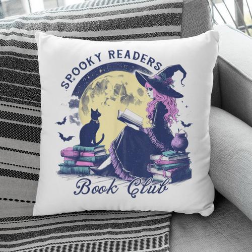 Vintage Sexy Witch Spooky Readers Book Lover Club Halloween Pillowcase - Bookorys CA