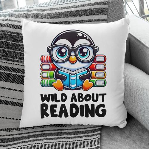 Wild About Reading Book Lover Penguin Pillowcase - Bookorys DE