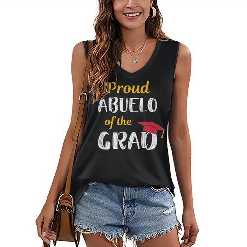 Abuelo Of Graduate Shirt Proud Grandpa Graduation Tee Women's V-Neck Tank Top - Best Gift Smart