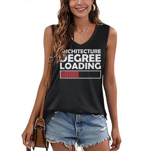 Architecture Degree Loading Graduation Student Women's V-Neck Tank Top - Best Gift Smart