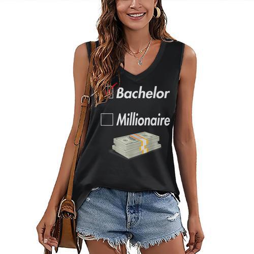 Bachelor Graduation Women's V-Neck Tank Top - Best Gift Smart