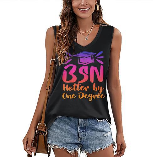 BSN Graduation Bachelors Science In Nursing 2023 Nurse Women's V-Neck Tank Top - Best Gift Smart