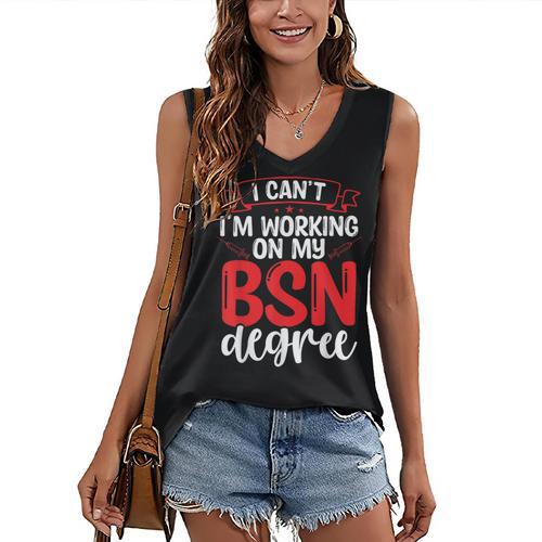 BSN Nurse Graduation Essentials BSN Nursing School Student Women's V-Neck Tank Top - Best Gift Smart
