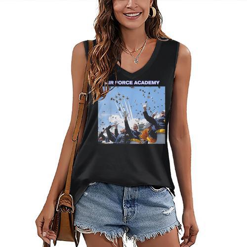 Cadets Celebrate Academy Graduation Women's V-Neck Tank Top - Best Gift Smart