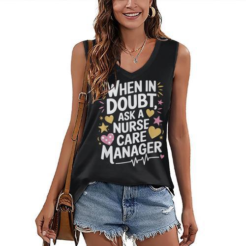 Care Management s For Nurse Case Manager Graduation Women's V-Neck Tank Top - Best Gift Smart