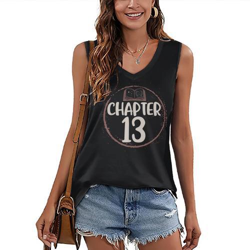 Chapter 13 Birthday Shirt Girls Women Book Lovers To Read Women's V-Neck Tank Top - Bookorys DE