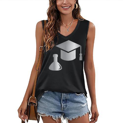 Chemistry Science Degree Graduation Women's V-Neck Tank Top - Best Gift Smart
