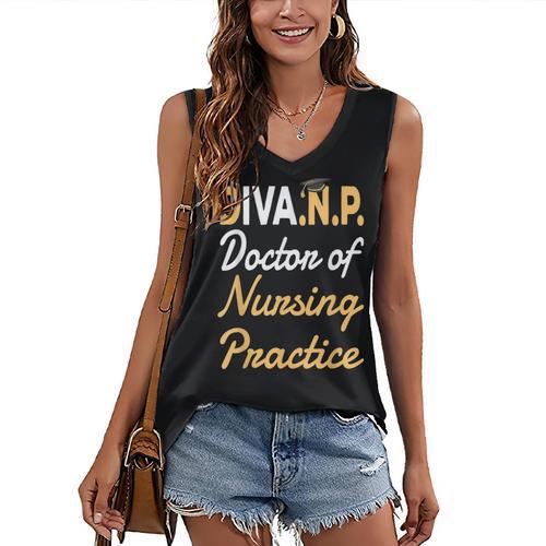 DNP Doctoral Graduation For Doctor Of Nursing Practice Women's V-Neck Tank Top - Best Gift Smart