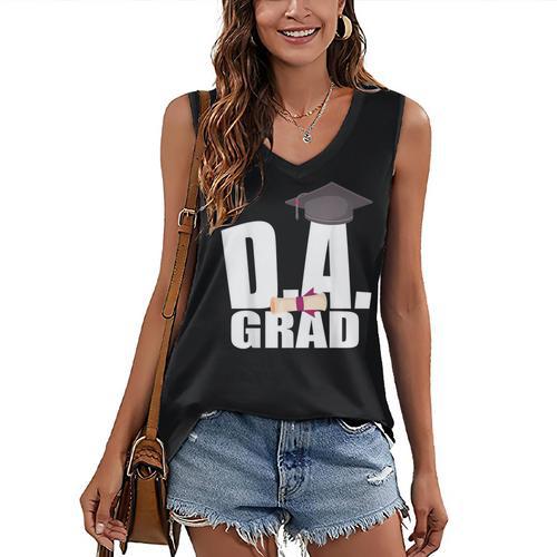 Doctor Of Arts Doctorate Graduation Son Daughter Shirt Women's V-Neck Tank Top - Best Gift Smart