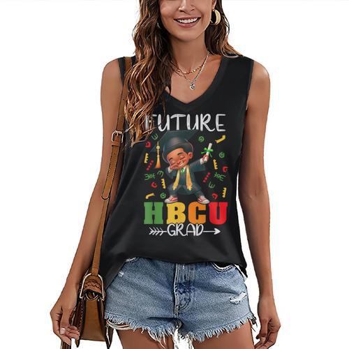 Future HBCU Grad History Boy Graduation HBCU Kids Women's V-Neck Tank Top - Best Gift Smart