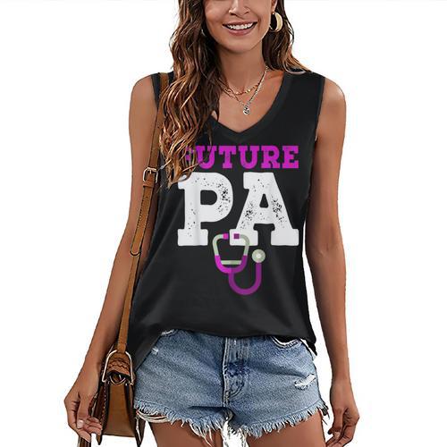 Future PA Physician Assistant Graduation Women's V-Neck Tank Top - Best Gift Smart