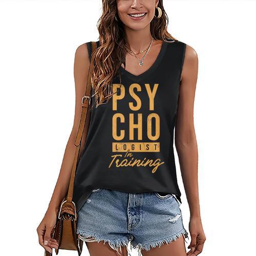 Future Psychologist In Training Psychology Graduation Women's V-Neck Tank Top - Best Gift Smart